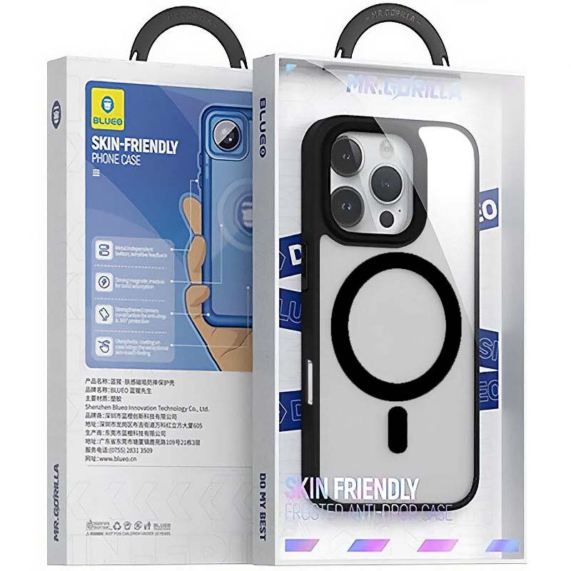 TPU+PC чохол Blueo Skin Friendly Frosted with Magnetic Safe на Apple iPhone 16 Pro (6.3") в магазині vchehle.ua