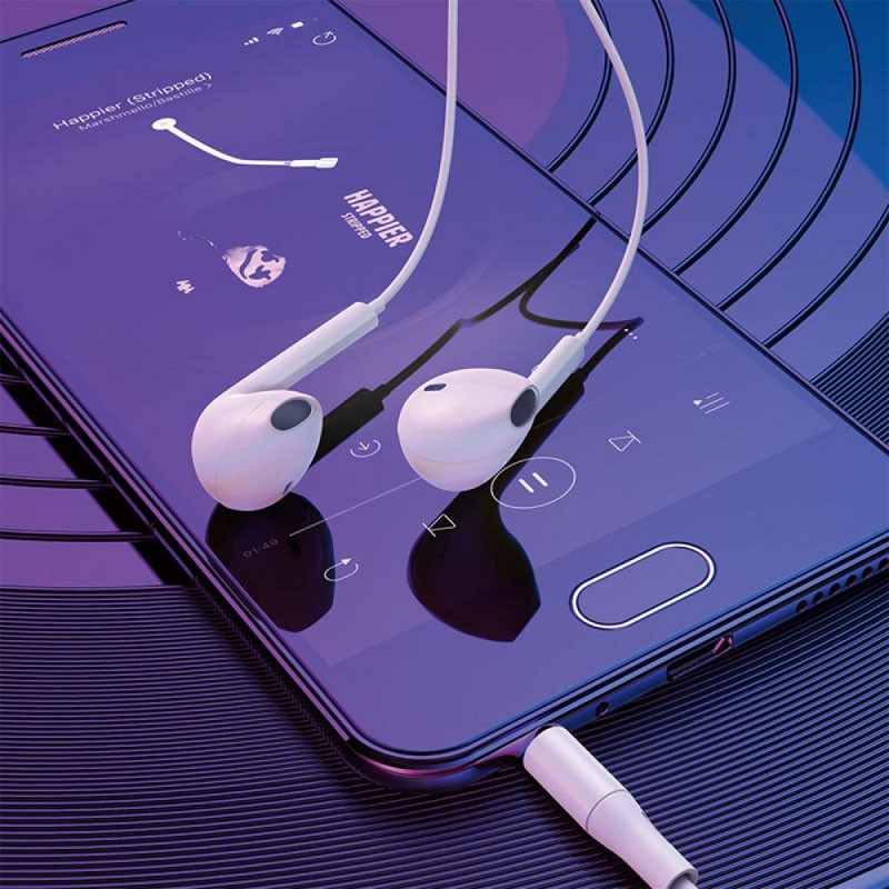 Купить Наушники Borofone BM54 (3.5mm/1.2m) (Белый) на vchehle.ua
