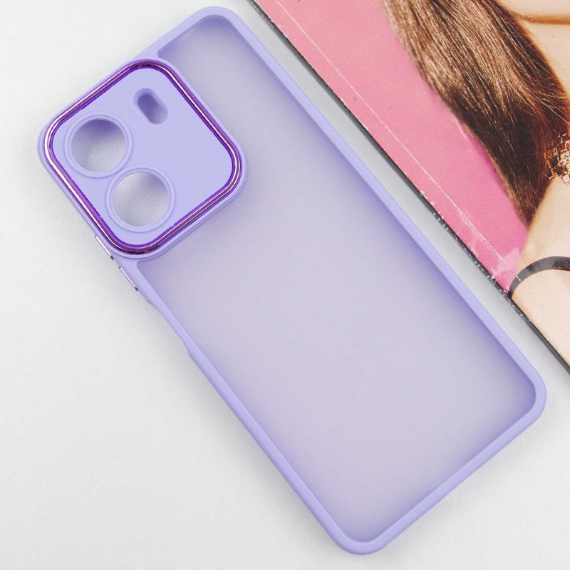 Фото TPU+PC чехол Accent для Xiaomi Redmi 13C / Poco C65 (White / Purple) на vchehle.ua