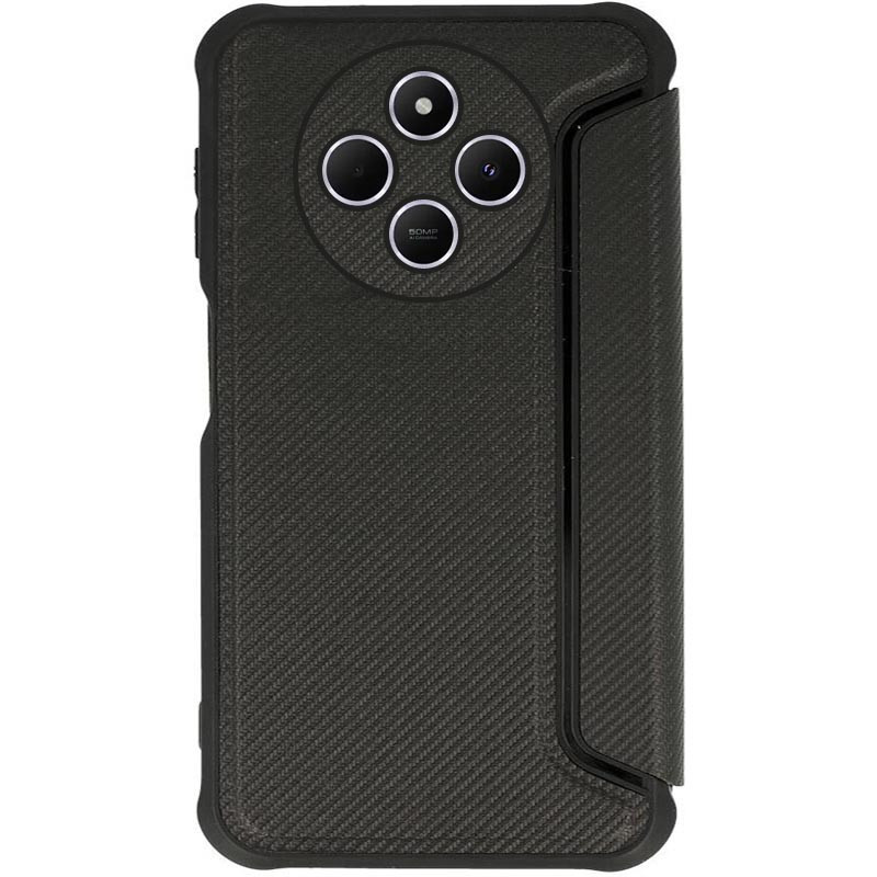 Фото Шкіряний чохол книжка GETMAN Razor (PU) на Xiaomi Redmi 14C / Poco C75 (Black) на vchehle.ua