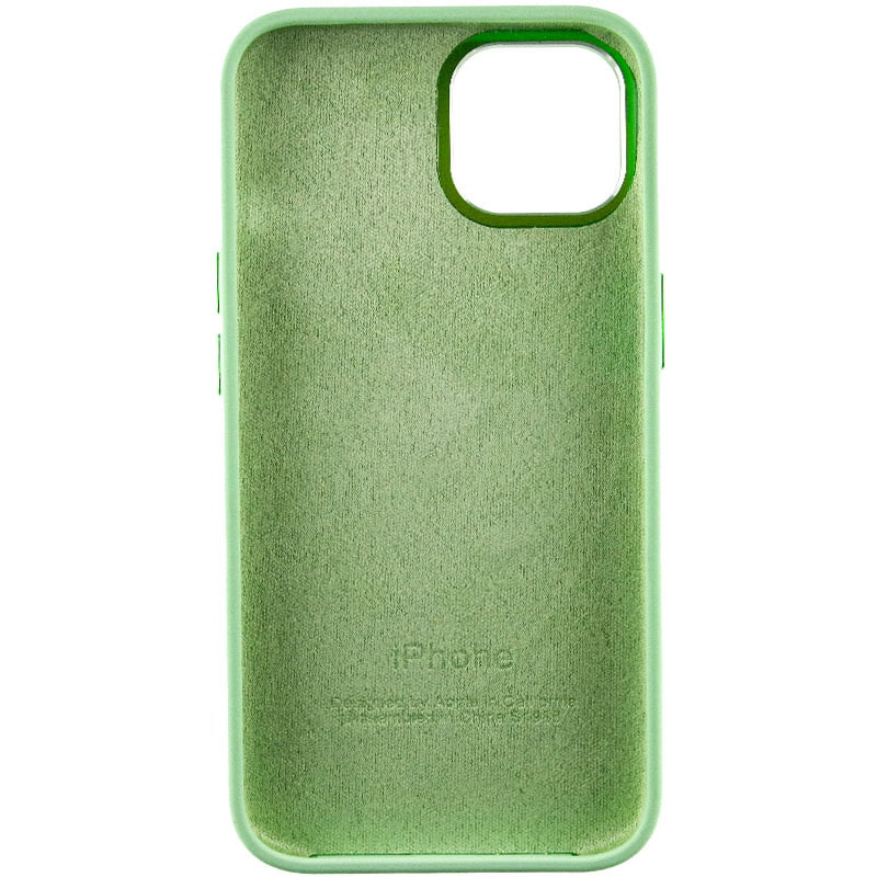 Чохол Silicone Case Metal Buttons (AA) на Apple iPhone 12 Pro Max (6.7") (Зелений / Pistachio) в магазині vchehle.ua