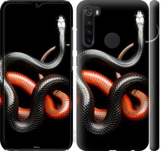 

Чехол Красно-черная змея на черном фоне для Xiaomi Redmi Note 8T 876536