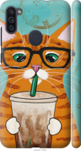 Чехол Зеленоглазый кот в очках для Samsung Galaxy M11 M115F