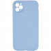 Silicone Case Square Full Camera Protective (AA) NOLOGO на Apple iPhone 11 Pro (5.8") (Блакитний / Lilac Blue)