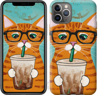 

Чохол Зеленоокий кіт в окулярах на iPhone 11 Pro 776267
