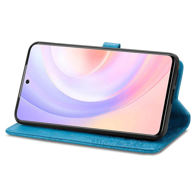 Заказать Кожаный чехол-книжка Art Case с визитницей для Samsung Galaxy M53 5G (Синий) на vchehle.ua