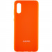 Чохол Silicone Cover Full Protective (AA) на Samsung Galaxy A02 (Помаранчевий / Neon Orange)