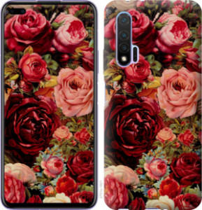 Чехол Цветущие розы для Huawei Nova 6
