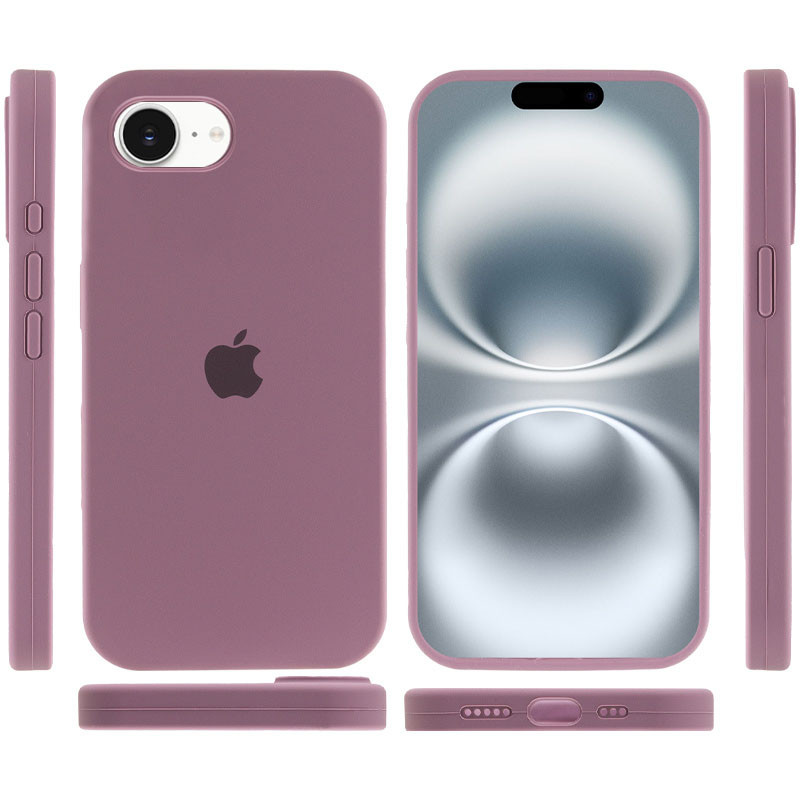 Чехол Silicone Case Full Protective (AA) для Apple iPhone 16e (6.1") (Лиловый / Lilac Pride) в магазине vchehle.ua