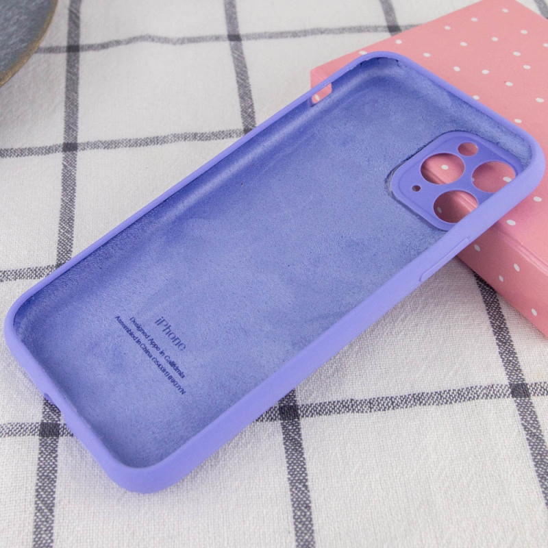 Фото Чехол Silicone Case Full Camera Protective (AA) для Apple iPhone 12 Pro Max (6.7") (Сиреневый / Dasheen / PVH) на vchehle.ua