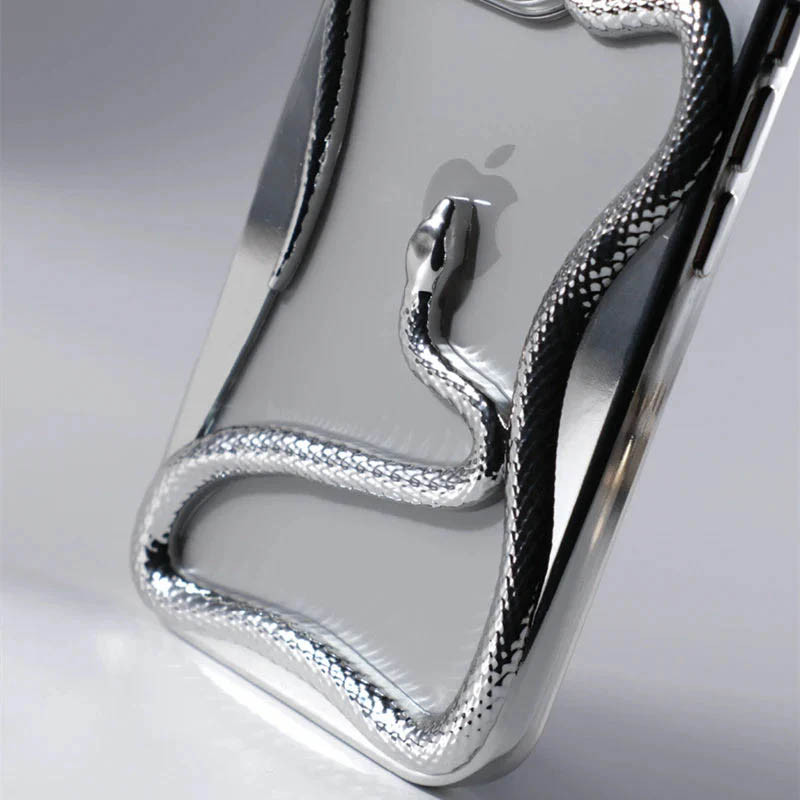 Фото TPU чохол Snake на Apple iPhone 14 Pro (6.1") (Silver) в маназині vchehle.ua