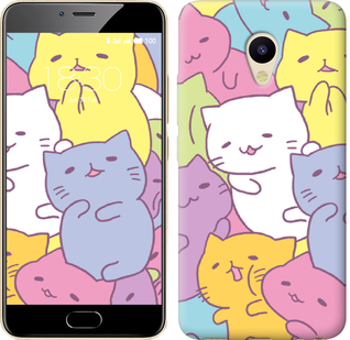 Чехол Котики для Meizu M5