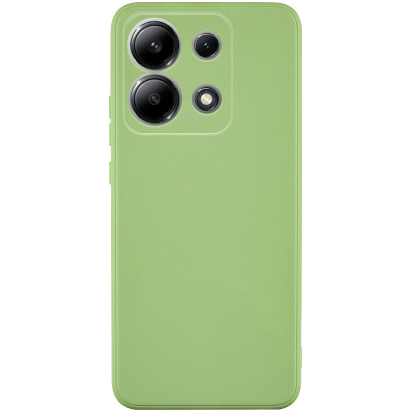 Силиконовый чехол Candy Full Camera для Xiaomi Redmi Note 13 Pro 4G / Poco M6 Pro 4G (Фисташковый)