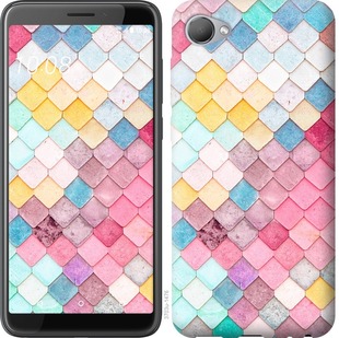 

Чехол Красочная черепица для HTC Desire 12 670134