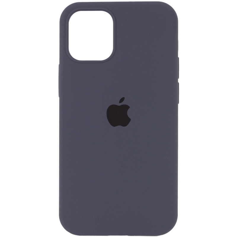 Уценка Чехол Silicone Case Full Protective (AA) для Apple iPhone 14 Plus (6.7") (Эстетический дефект / Серый / Dark Grey)