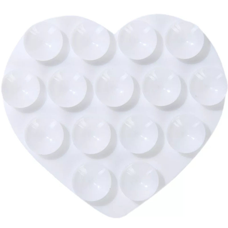 Держатель-присоска для телефона Double Side Silicone Heart (White)