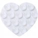 Держатель-присоска для телефона Double Side Silicone Heart (White)