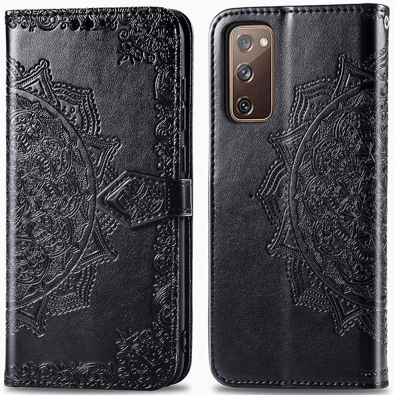 Фото Кожаный чехол-книжка Art Case с визитницей для Samsung Galaxy S20 FE (Черный) на vchehle.ua