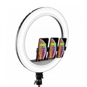 Кільцева світлодіодна LED лампа Arc Ring Remote control 18" + tripod 2.1m