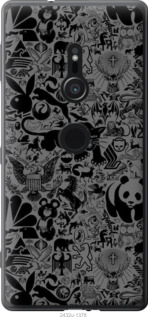 

Чохол Чорно-сірий стікер бомбинг на Sony Xperia XZ2 H8266 1414159