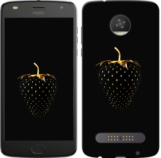 Чехол Черная клубника для Motorola Moto Z2 Play