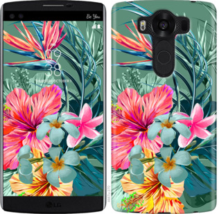 

Чехол Тропические цветы v1 для LG V10 H962 845009