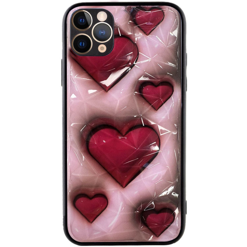 Фото TPU+PC чехол Prisma Plushie для Apple iPhone 11 Pro Max (6.5") (Hearts) на vchehle.ua