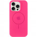 Чехол Silicone Case Full Protective (AA) with Magnetic Safe для Apple iPhone 12 Pro / 12 (6.1") (Розовый / Barbie pink)