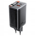 Фото СЗУ Acefast A111 GaN With Retractable Cable Type-C PD67W (1USB-A/1C) (Black) на vchehle.ua