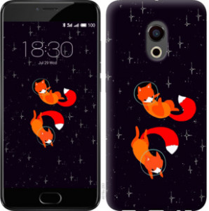 Чехол Лисички в космосе для Meizu Pro 6