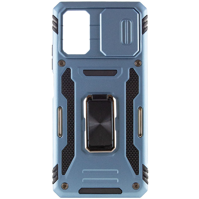 Фото Ударопрочный чехол Camshield Army Ring для Xiaomi Poco X5 Pro 5G / Note 12 Pro 5G (Голубой / Light Blue) в магазине vchehle.ua