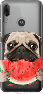 Чехол Мопс и арбуз для Motorola G8 Power