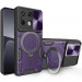 Ударопрочный чехол Bracket case with Magnetic для Xiaomi Redmi Note 13 Pro 4G / Poco M6 Pro 4G (Purple)