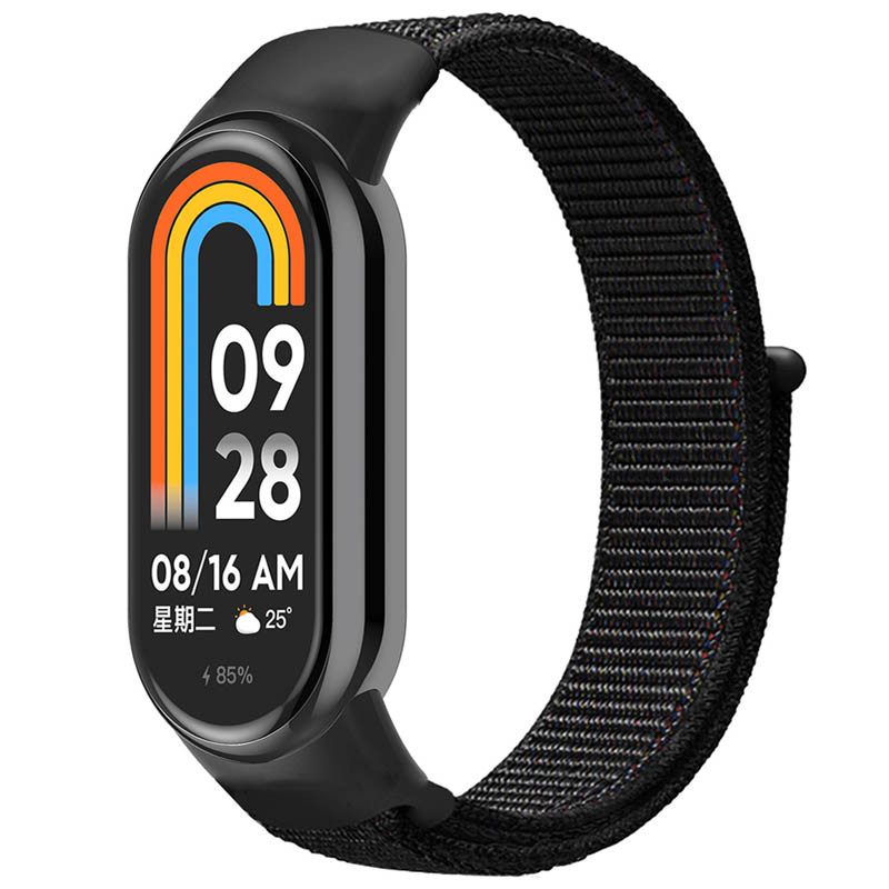 Ремешок Nylon New для Xiaomi Mi Band 8/9 (Black)