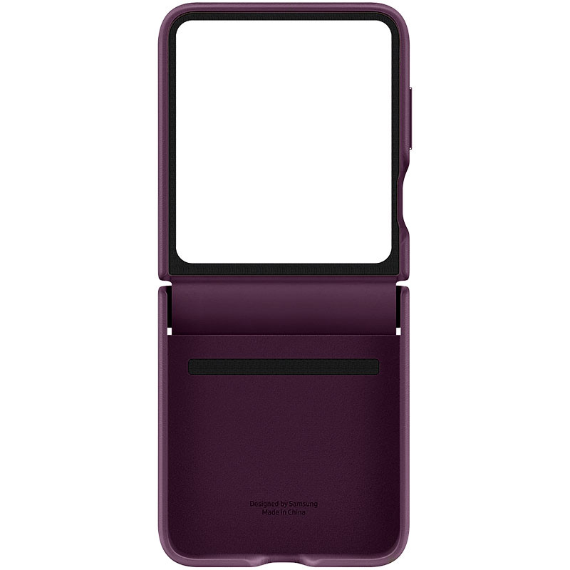 Купити Шкіряний чохол Leather Case (AAA) на Samsung Galaxy Z Flip5 (Purple) на vchehle.ua