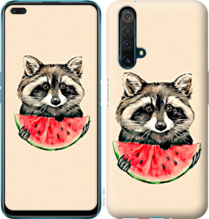 Чехол Енотик с арбузом для Realme X50
