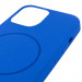 Чехол Silicone Case Full Protective (AA) NO LOGO with Magnetic Safe для Apple iPhone 11 (6.1") (Синий / Capri Blue) в магазине vchehle.ua