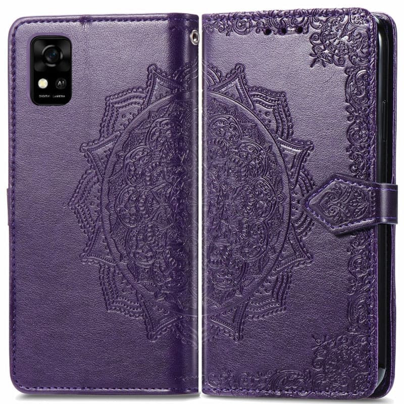 Фото Кожаный чехол-книжка Art Case с визитницей для ZTE Blade A31 (Фиолетовый) на vchehle.ua