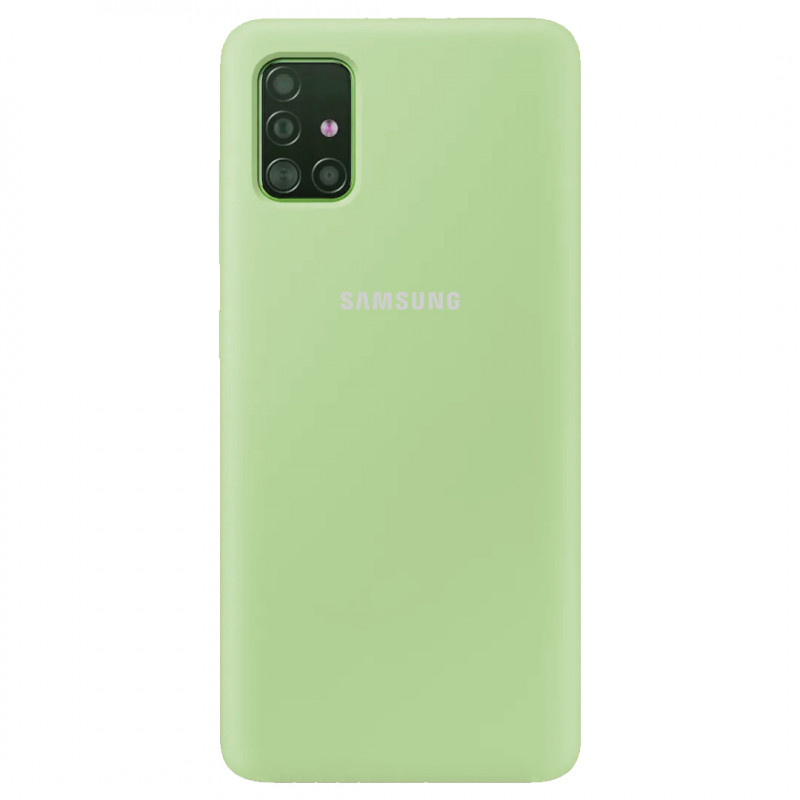 

Чохол Silicone Cover Full Protective (AA) на Samsung Galaxy A51 (М'ятний / Mint) 871046