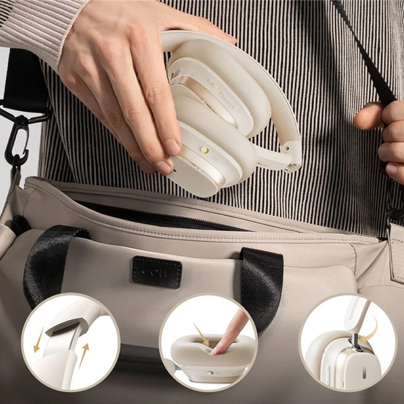 Фото Накладные беспроводные наушники Baseus Bowie H1s Noise-Cancellation (A00075301) (Stellar White) в магазине vchehle.ua