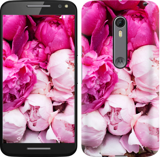 Чехол Розовые пионы для Motorola Moto X Style