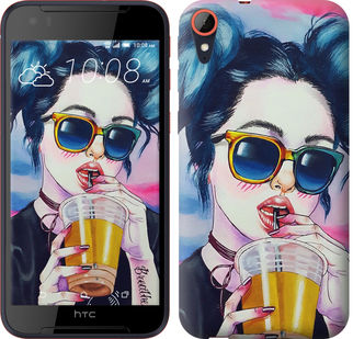

Чохол Арт-дівчина в окулярах на HTC Desire 830 626570