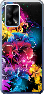 

Чехол Абстрактные цветы для Oppo A74 1634210