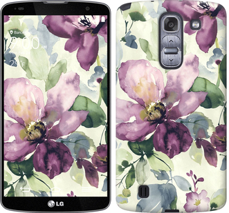 

Чехол Цветы акварелью для LG G Pro 2 D838 296592