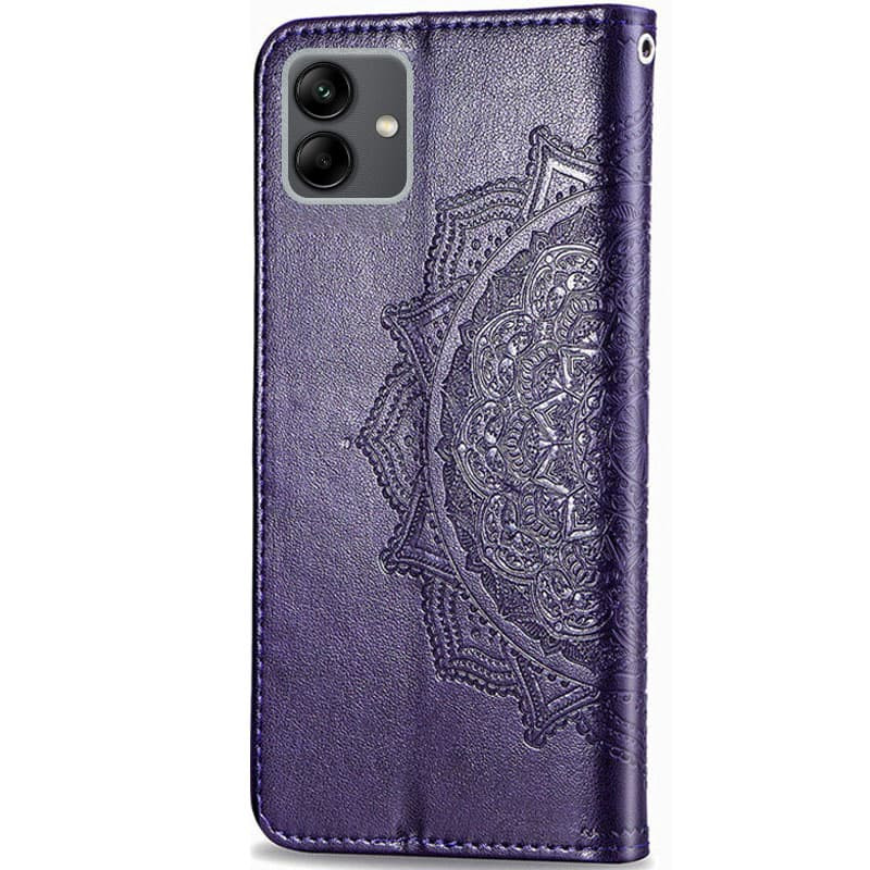 Купить Кожаный чехол-книжка Art Case с визитницей для Samsung Galaxy A04 (Фиолетовый) на vchehle.ua