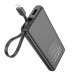 Фото Уценка Портативное ЗУ Power Bank Hoco J129 Nature (with cable Lightning) 5000 mAh (Мятая упаковка / Black) в магазине vchehle.ua