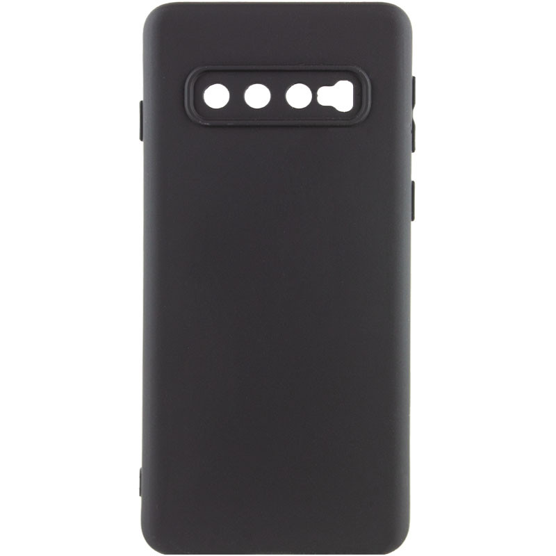 Чохол Silicone Cover Lakshmi Full Camera (A) на Samsung Galaxy S10 (Чорний / Black)