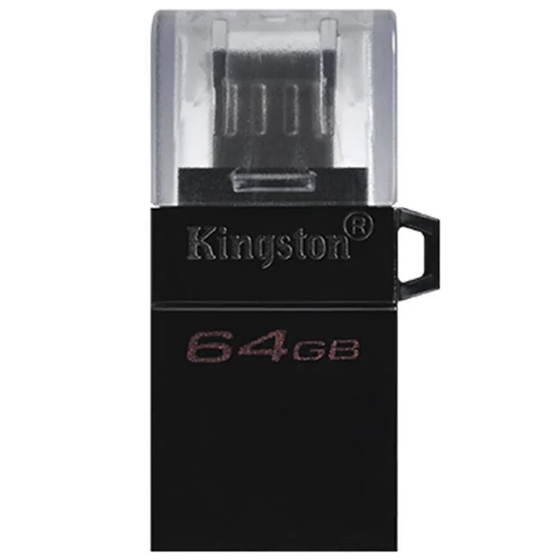 

Флеш накопичувач OTG 64GB Kingston DataTraveler microDuo3 G2 (DTDUO3G2 / 64GB) (Чорний) 923225