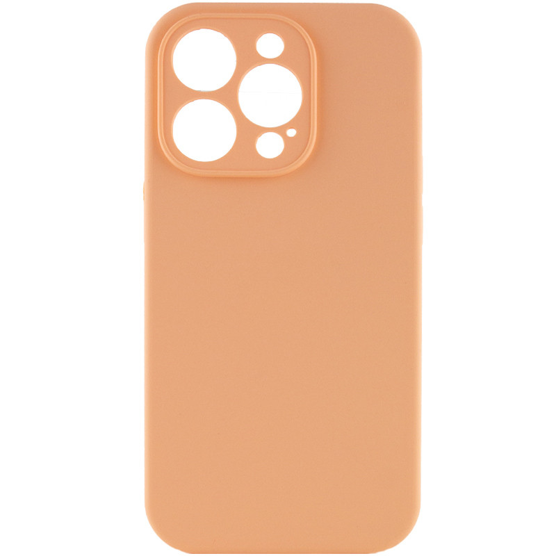 Чехол Silicone Case Full Camera Protective (AA) NO LOGO для Apple iPhone 14 Pro Max (6.7") (Оранжевый / Cantaloupe)