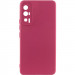 Чехол Silicone Cover Lakshmi Full Camera (A) для Xiaomi Poco F5 Pro (Бордовый / Marsala)